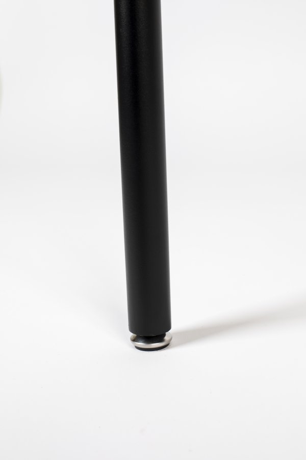 BOLD MONKEY Don't Stop The Webbing Esstisch, rund – schwarzes Furnier, Rattan und schwarzes Eisen (180 x 90)