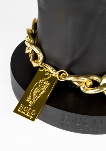 BOLD MONKEY Fother Mucker sidebord, rundt - svart glass og harpiks (40)