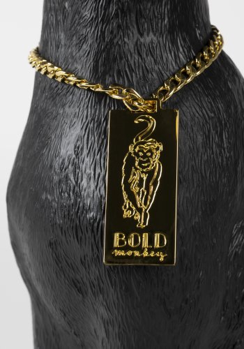 BOLD MONKEY Proudly Crowned Beistelltisch, rund – schwarzes Glas und Harz (40)