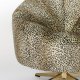 BOLD MONKEY Drehstuhl „Where The Sun Does't Shine“ – braun-mehrfarbiger Polyester mit Panther-Print/goldfarbener Stahl
