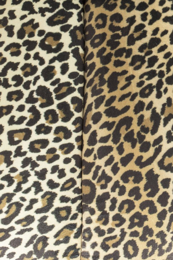 BOLD MONKEY Drehstuhl „Where The Sun Does't Shine“ – braun-mehrfarbiger Polyester mit Panther-Print/goldfarbener Stahl