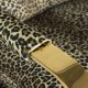 BOLD MONKEY Relax Like Chandler Liegesessel, mit Armlehnen und Fußhocker – Braun/Multi-Panther-Print