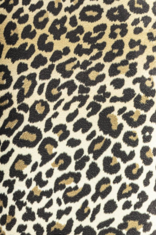 BOLD MONKEY Relax Like Chandler Liegesessel, mit Armlehnen und Fußhocker – Braun/Multi-Panther-Print