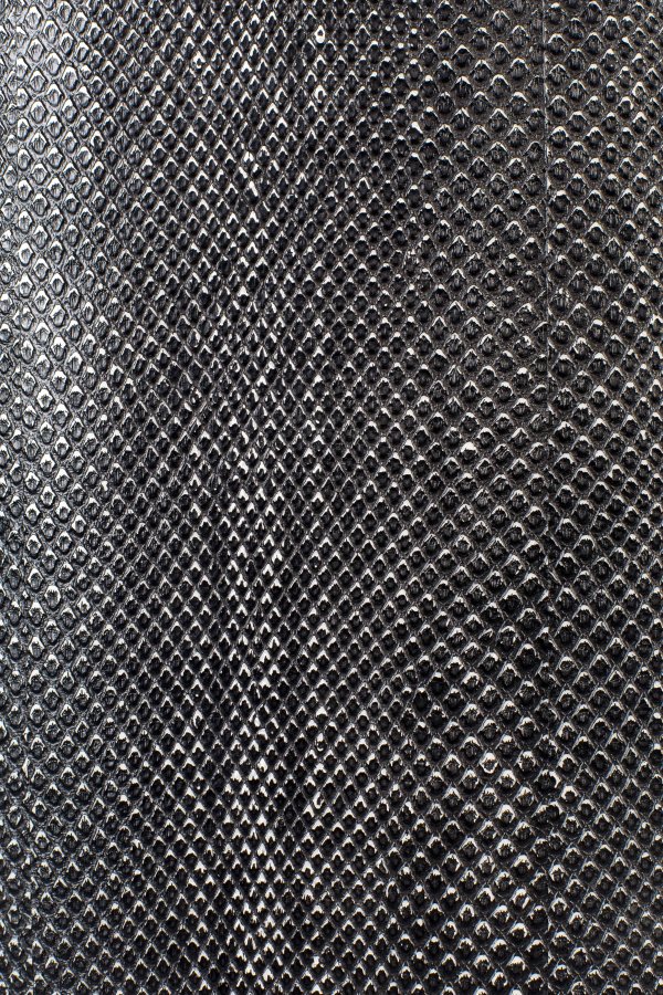 BOLD MONKEY Ava Morgana barskap, m. 2 drer, 1 skuff, speil - sort slangeskinn PU, messingstl