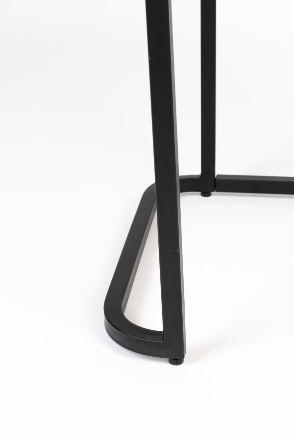 BOLD MONKEY Ava Morgana Barschrank, m. 2 Türen, 1 Schublade, Spiegel – braunes Krokodilleder PU, Messingstahl