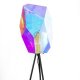BOLD MONKEY Diamond Dear Stehlampe – regenbogenfarbenes holografisches Acryl und Eisen