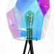 BOLD MONKEY Diamond Dear Stehlampe – regenbogenfarbenes holografisches Acryl und Eisen