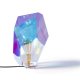 BOLD MONKEY Diamond Dear Tischlampe – regenbogenfarbenes holografisches Acryl und Eisen