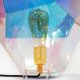 BOLD MONKEY Diamond Dear Tischlampe – regenbogenfarbenes holografisches Acryl und Eisen