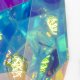 BOLD MONKEY Diamond Dear Tischlampe – regenbogenfarbenes holografisches Acryl und Eisen