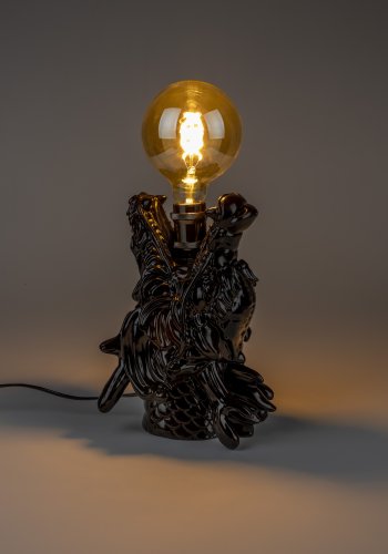 BOLD MONKEY Dragonized Bastard Tischlampe - schwarzes Harz