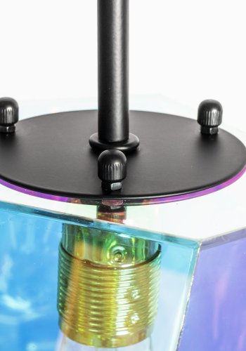 BOLD MONKEY Diamond Dear Deckenleuchte – regenbogenfarbenes holografisches Acryl und Eisen