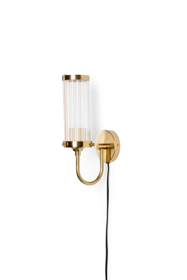 BOLD MONKEY Angel on fire vegglampe - klar akryl og messing aluminium