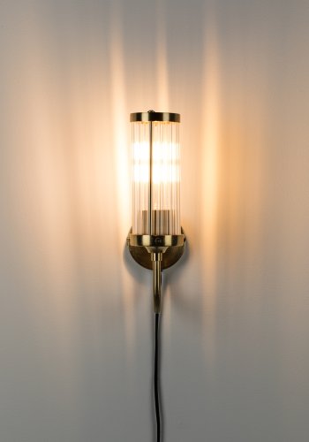 BOLD MONKEY Angel on fire vegglampe - klar akryl og messing aluminium