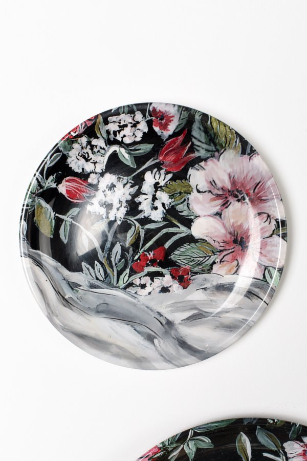 BOLD MONKEY No Food Here vegglampe - jernplater med vinyltrykt flerfarget tiger (sett med 4)