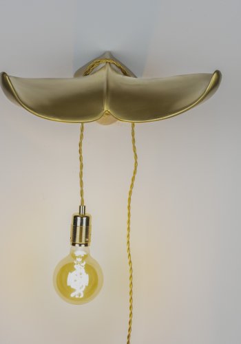 BOLD MONKEY The Tail Will Follow Wandleuchte - schwarzes Harz