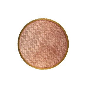 BOLD MONKEY I Feel So Soft Rundt teppe, med geometrisk mnster, rundt - rosa stoff (200)