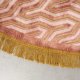 BOLD MONKEY I Feel So Soft Rundt teppe, med geometrisk mnster, rundt - rosa stoff (200)