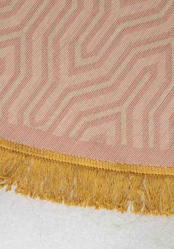 BOLD MONKEY I Feel So Soft Rundt teppe, med geometrisk mnster, rundt - rosa stoff (200)