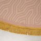 BOLD MONKEY I Feel So Soft Rundt teppe, med geometrisk mnster, rundt - rosa stoff (200)