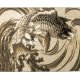 BOLD MONKEY The Legend of Koi teppe, rektangulrt - beige/svart/gr polypropylen/decolan 160x230 
