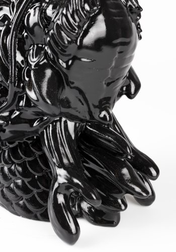 BOLD MONKEY Dragonized Bastard Vase – schwarzes Harz