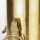 FET MONKEY Omgitt av krokodiller vase L, rund - gull aluminium (H:32)