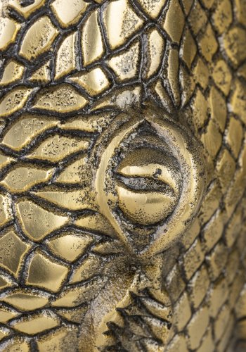 BOLD MONKEY See You Later Alligator Vase – Goldaluminium (H:35)