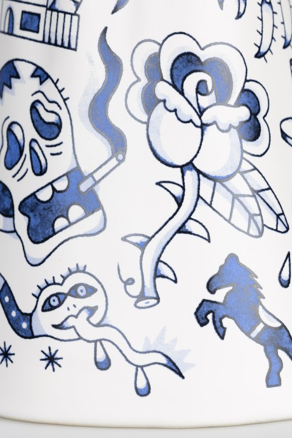 BOLD MONKEY Liberty Matters vase - bl keramikk (H:31)