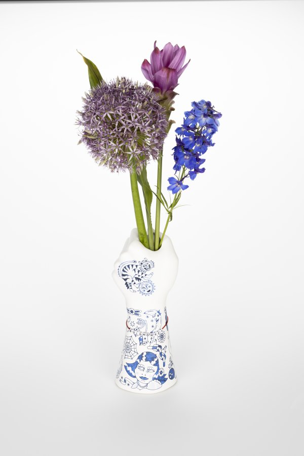BOLD MONKEY Liberty Matters vase - bl keramikk (H:31)