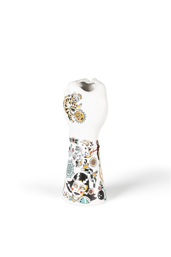 BOLD MONKEY Liberty Matters vase - flerfarget keramikk (H:31)