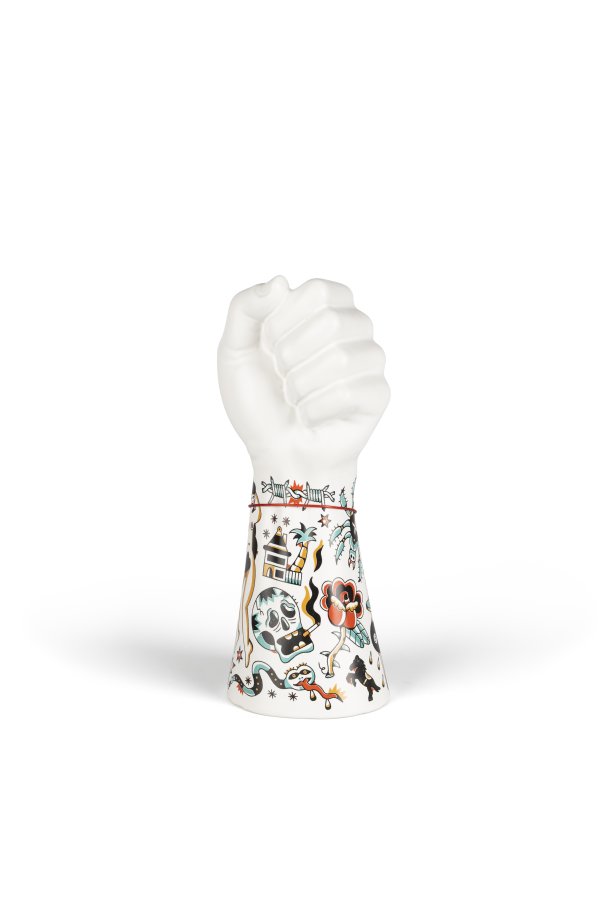 BOLD MONKEY Liberty Matters vase - flerfarget keramikk (H:31)