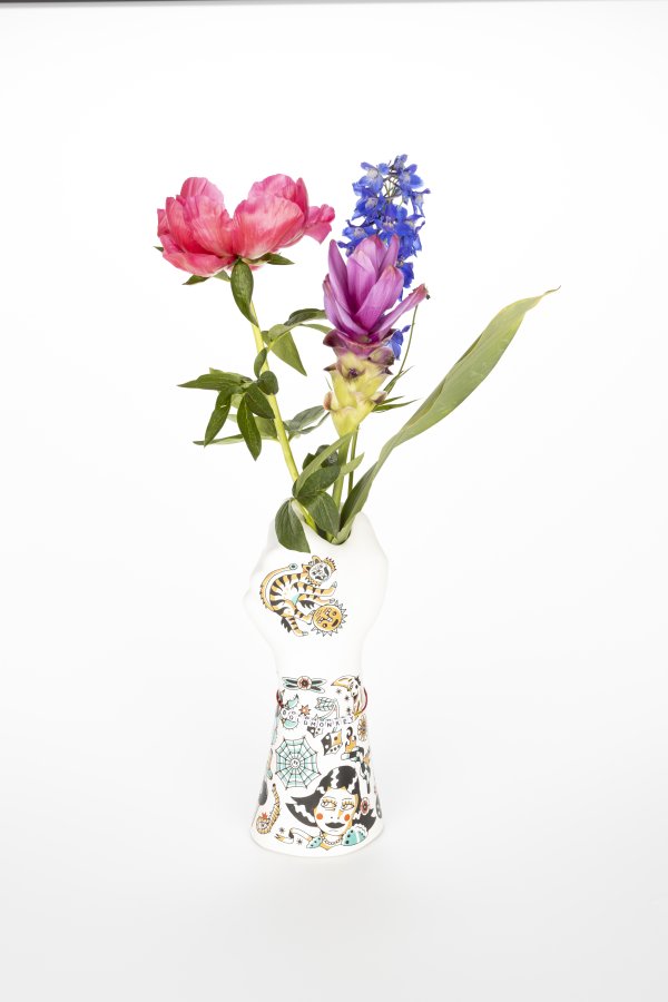 BOLD MONKEY Liberty Matters vase - flerfarget keramikk (H:31)