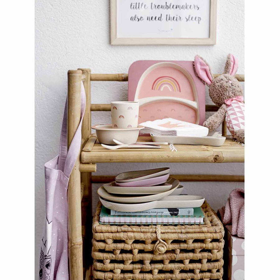 BLOOMINGVILLE MINI Zep bokhylle, m. 3 hyller - naturlig bambus