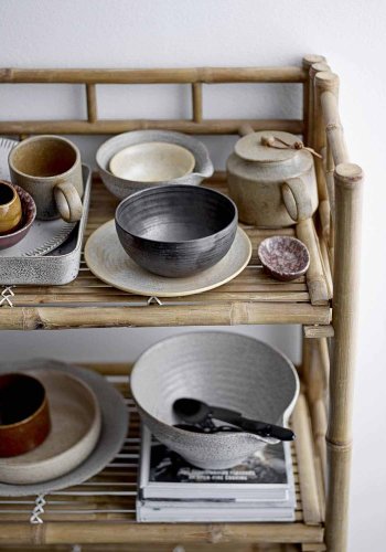 BLOOMINGVILLE MINI Zep bokhylle, m. 3 hyller - naturlig bambus