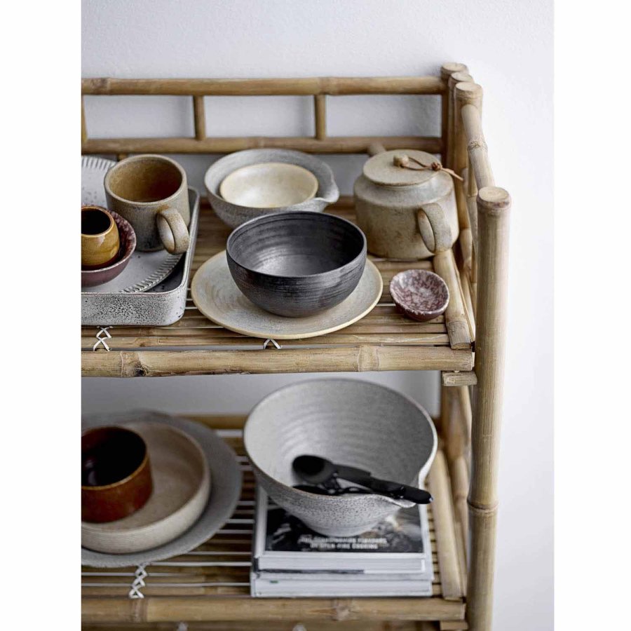 BLOOMINGVILLE MINI Zep bokhylle, m. 3 hyller - naturlig bambus