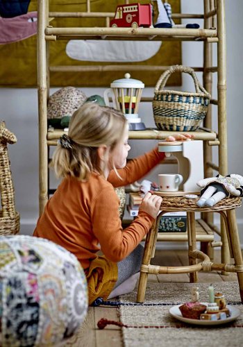 BLOOMINGVILLE MINI Zep bokhylle, m. 3 hyller - naturlig bambus