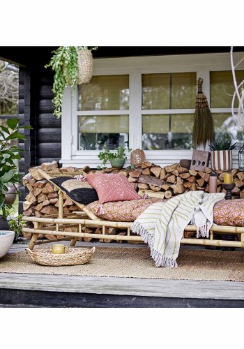 BLOOMINGVILLE Sole Liegestuhl, mit verstellbarer Rückenlehne, klappbar - Bambus natur (220x74)