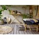 BLOOMINGVILLE Vida daybed, sammenleggbar - naturlig bambus og svart polyester (190x70)