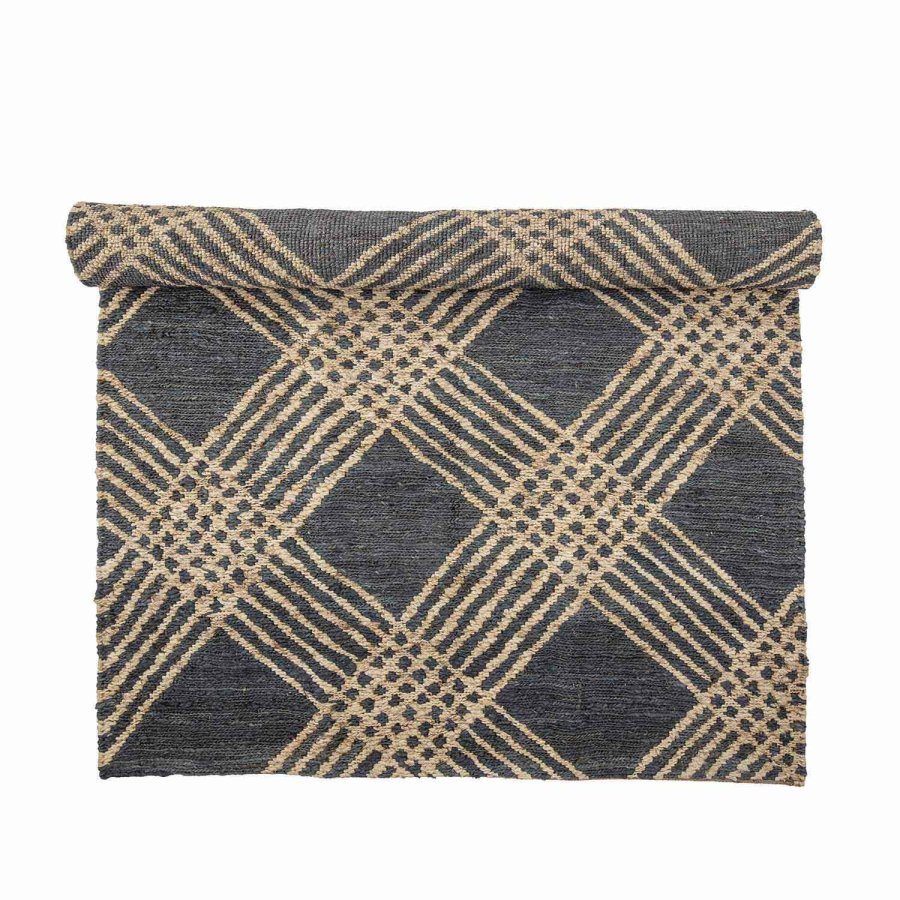 BLOOMINGVILLE Katzenteppich, rechteckig - schwarz/Naturjute (245x150)