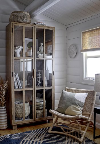 BLOOMINGVILLE Katzenteppich, rechteckig - schwarz/Naturjute (245x150)