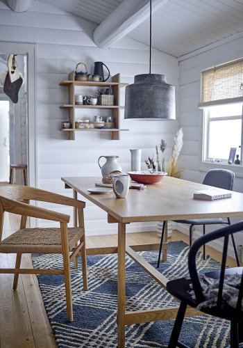 BLOOMINGVILLE Katzenteppich, rechteckig - schwarz/Naturjute (245x150)