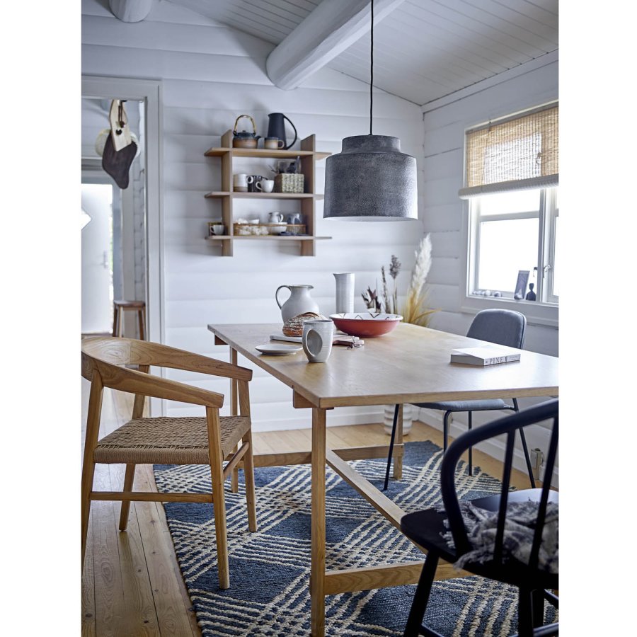 BLOOMINGVILLE Katzenteppich, rechteckig - schwarz/Naturjute (245x150)