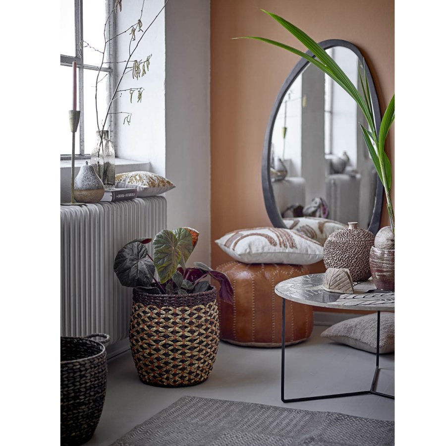 CREATIVE COLLECTION Lac Couchtisch - natürliches/schwarzes Mangoholz und schwarzes Eisen (80)