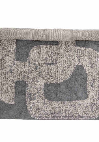 BLOOMINGVILLE Addo Teppich, rechteckig – graue Baumwolle (200x145)