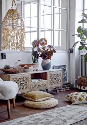 CREATIVE COLLECTION Delara Teppich, rechteckig – grüne Wolle (240x60)