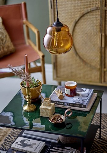 BLOOMINGVILLE Pablo Schrank, m. 2 Türen - natürliches Mangoholz und Zuckerrohr (95x100)