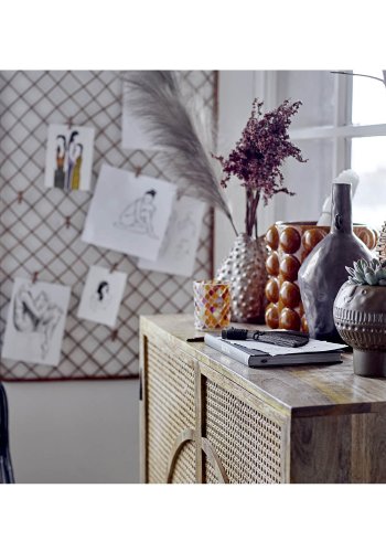 BLOOMINGVILLE Pablo Schrank, m. 2 Türen - natürliches Mangoholz und Zuckerrohr (95x100)