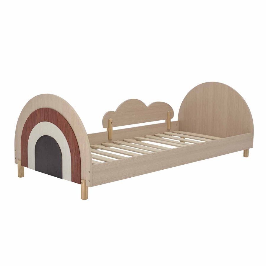 BLOOMINGVILLE MINI Charli Juniorsäng - Brun MDF / Furu (204 x 94 cm)