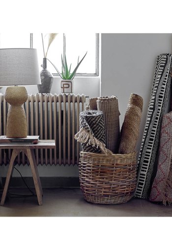 BLOOMINGVILLE Abriella Teppich, rechteckig – Orange/Natur gewebte Jute (200x70)